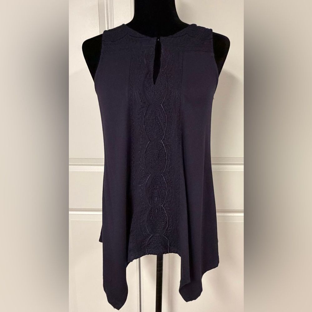 Adrianna Papell Handkerchief Hem Top